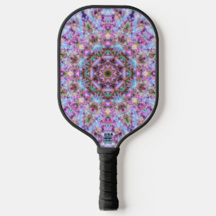 Palas De Pickleball Astrid - Mandala Psicodélico Rosa Pastel y Púrpura