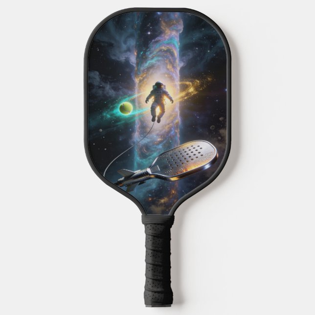 Palas De Pickleball Astronaut Adrift Beneath the Cosmic Pickleball Sun (Anverso)