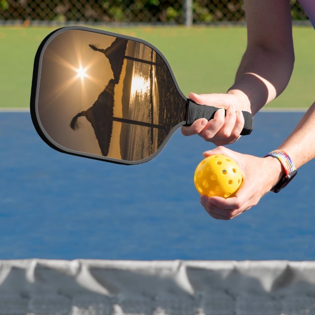 Palas De Pickleball Atardecer en la playa, Mallorca, España (in situ)