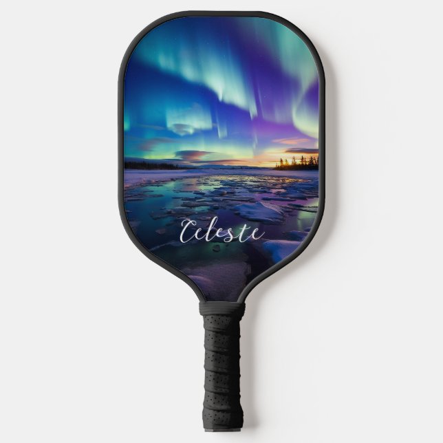 Palas De Pickleball Aurora Borealis Iricent Twilight (Anverso)