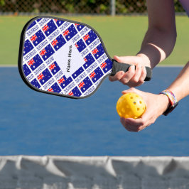 Palas De Pickleball Australia Bandera Australiana Personalizada con mo