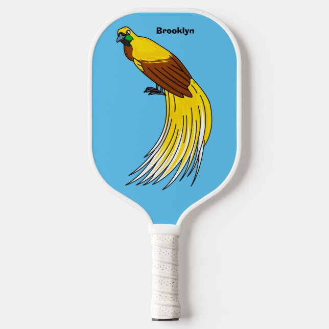Palas De Pickleball Ave menor del ilustracion del paraíso (Anverso)