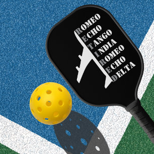 Palas De Pickleball Avión Retirado Alfabeto Fonético Nato Aviación