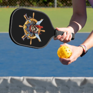 Palas De Pickleball Ayudas De Buques Piratas De Calavera Y De Masa