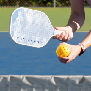 Palas De Pickleball Azul cielo con remo de bola de picnic de nombre