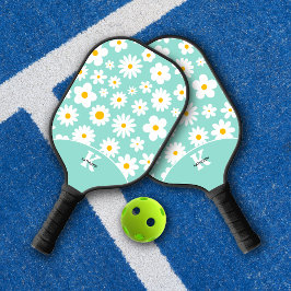 Palas De Pickleball Azul de huevo de Robin Daisy, moderno y plano