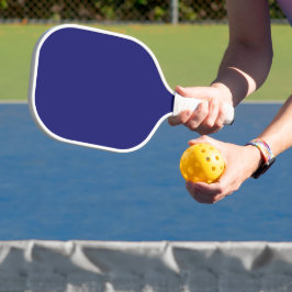 Palas De Pickleball Azul Oscuro Moderno Color Sólido Plano