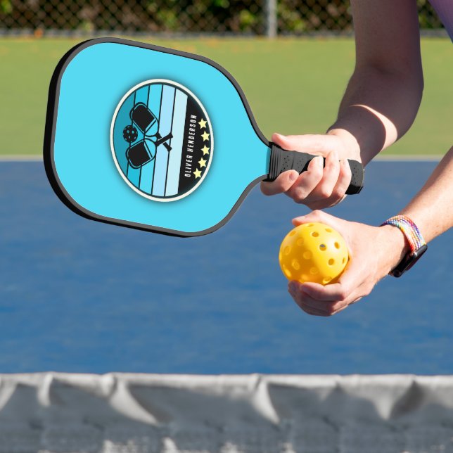 Palas De Pickleball Azul personalizado (in situ)