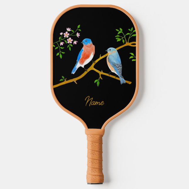 Palas De Pickleball Azulejos Negros (Anverso)