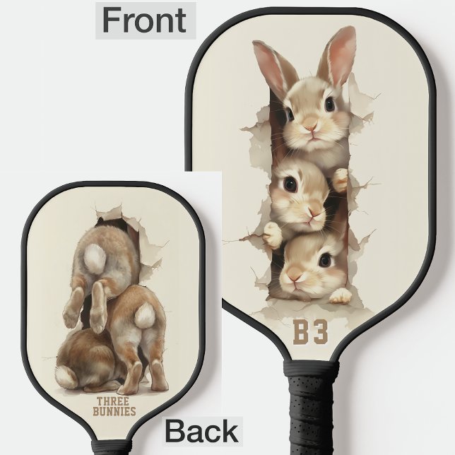 Palas De Pickleball B3 Three Bunnies 3D Illusion  (Subido por el creador)