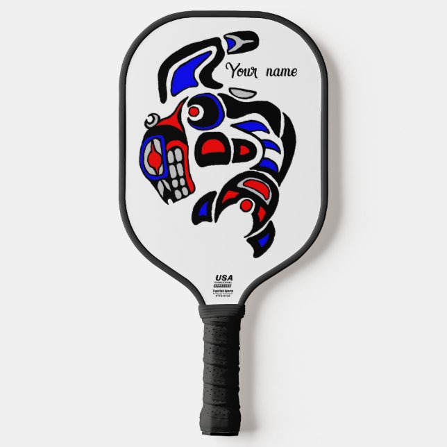 Palas De Pickleball Ballenas asesinas y remo de dragones (Reverso )