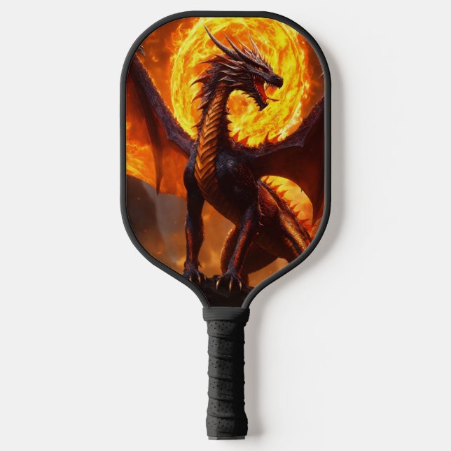 Palas De Pickleball Baloncesto de ensueño con arte acuático Dragon (Anverso)