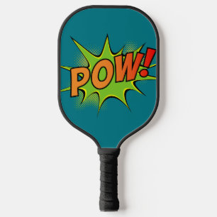 Palas De Pickleball ¡Bam! ¡Pum! Gráficos vintage de historietas