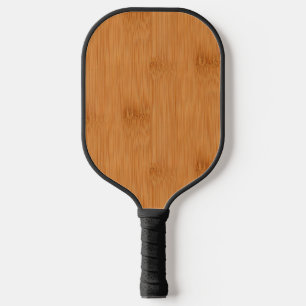 Palas De Pickleball Bambú Tosta Madera Grano de aspecto