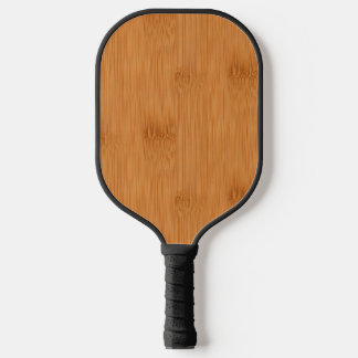 Palas De Pickleball Bambú Tosta Madera Grano de aspecto