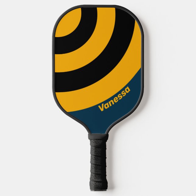 Palas De Pickleball Banda circular de marea retroiluminada con nombre (Anverso)