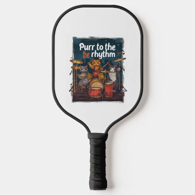 Palas De Pickleball Banda de gato Rockin (Anverso)