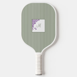 Palas De Pickleball Banda de salchicha de algodón Guión Purple Floral