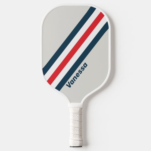 Palas De Pickleball Bandas de aves de guerra con nombre (Anverso)