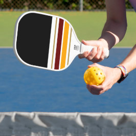 Palas De Pickleball Bandas de Carreras Amarillo Rojo Profundo y Negro 