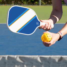 Palas De Pickleball Bandas de Carreras Azul Blanco y Deportivo En La A