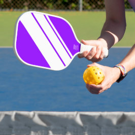 Palas De Pickleball Bandas De Carreras Blanca Deportiva En Púrpura Viv
