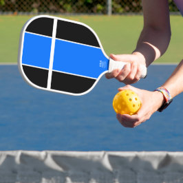 Palas De Pickleball Bandas de Carreras negro azul brillante y moderno