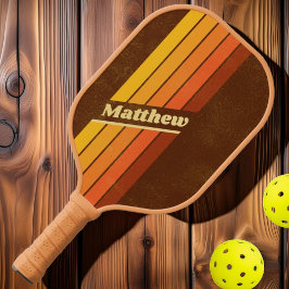 Palas De Pickleball Bandas de estilo vintage con nombre