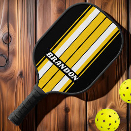 Palas De Pickleball Bandas de tablero nostálgico de abejorro con nombr