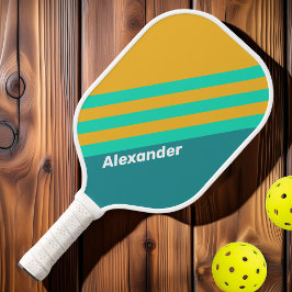 Palas De Pickleball Bandas deportivas soleadas de mar con nombre