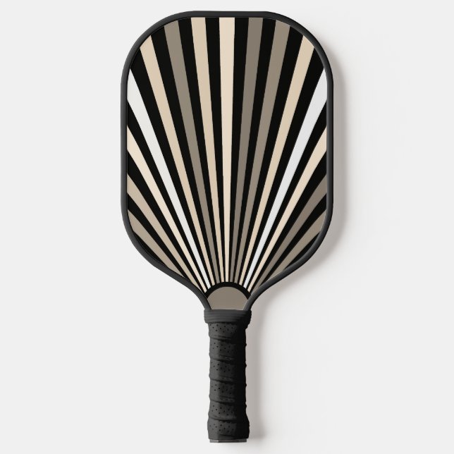 Palas De Pickleball Bandas negras de crema marrón (Anverso)