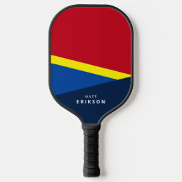 Palas De Pickleball Bandas negrita y moderna con nombre personalizado