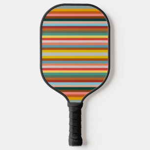 Palas De Pickleball Bandas Retro Horizontal Coloridas