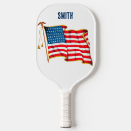 Palas De Pickleball Bandera Americana Patriótica Vintage, Cuatro de Ju