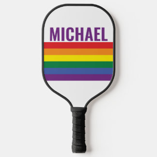 Palas De Pickleball Bandera arco iris LGBT