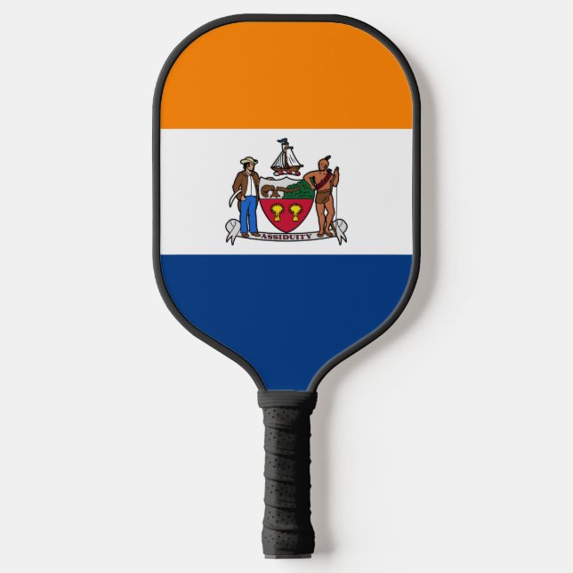 Palas De Pickleball Bandera de Albany, Nueva York (Anverso)