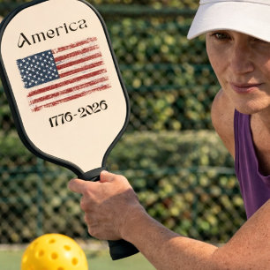 Palas De Pickleball Bandera de América 1776 a 2026 EE. UU. 250 Anivers