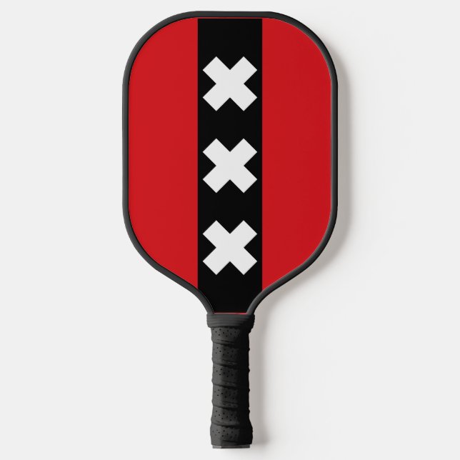 Palas De Pickleball Bandera de Amsterdam, Países Bajos (Anverso)