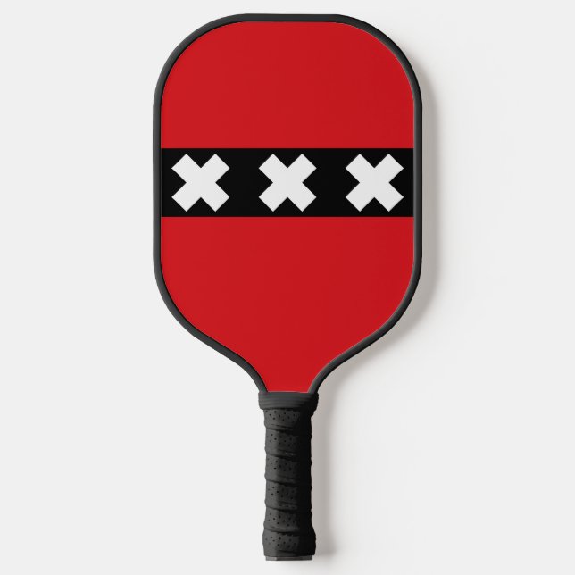 Palas De Pickleball Bandera de Amsterdam, Países Bajos Ping Pong Paddl (Anverso)