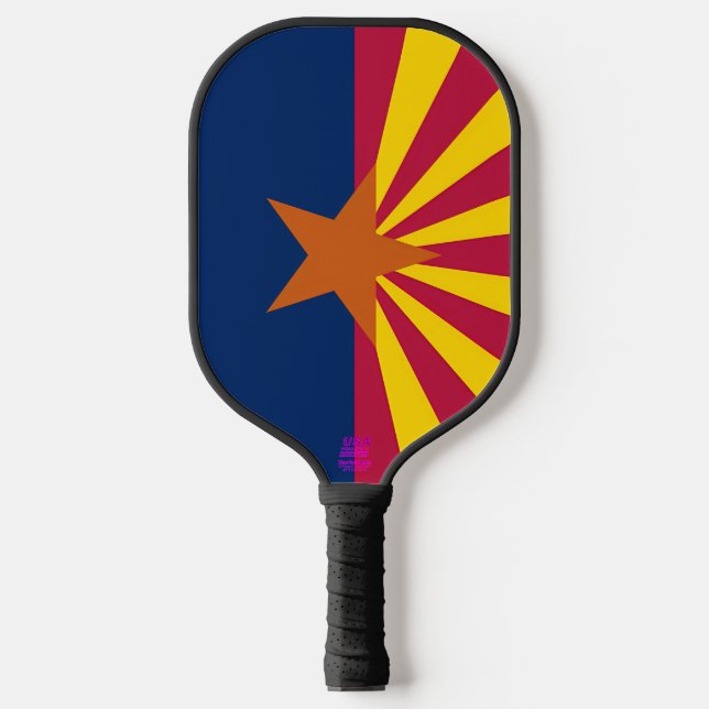 Palas De Pickleball Bandera de Arizona  (Anverso)
