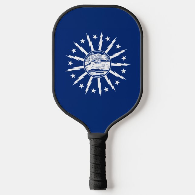 Palas De Pickleball Bandera de Búfalo, Nueva York (Anverso)