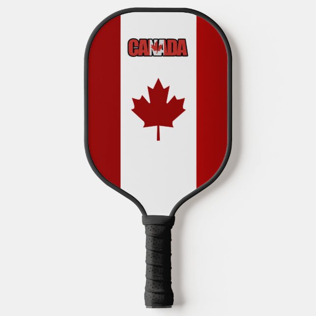 Palas De Pickleball Bandera de Canadá (Anverso)