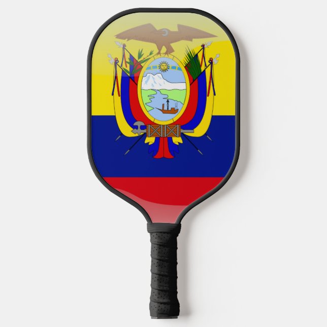 Palas De Pickleball Bandera de Ecuador (Anverso)
