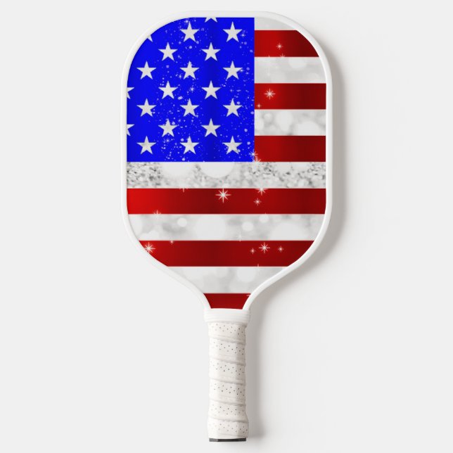 Palas De Pickleball bandera de EE. UU. (Anverso)