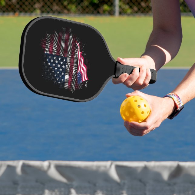 Palas De Pickleball bandera de EE. UU. (in situ)