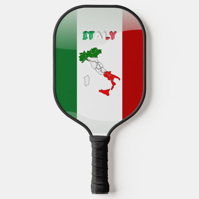Palas De Pickleball Bandera de Italia (Anverso)