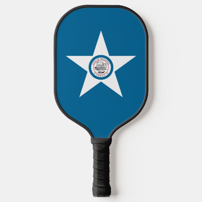 Palas De Pickleball Bandera de la ciudad de Houston, Texas (Anverso)