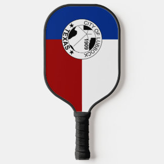 Palas De Pickleball Bandera de la ciudad de Lubbock (Texas)