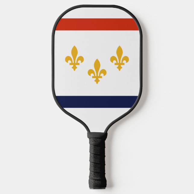 Palas De Pickleball Bandera de Nueva Orleans, Luisiana (Anverso)