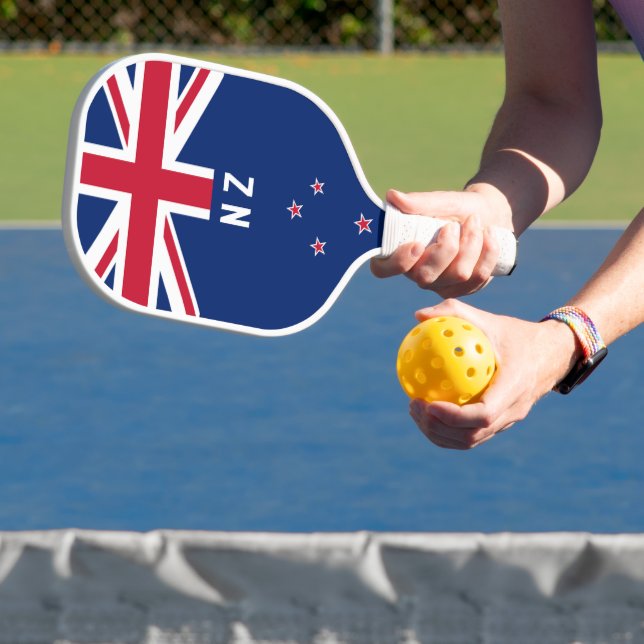 Palas De Pickleball Bandera de Nueva Zelanda - Estilizada (in situ)
